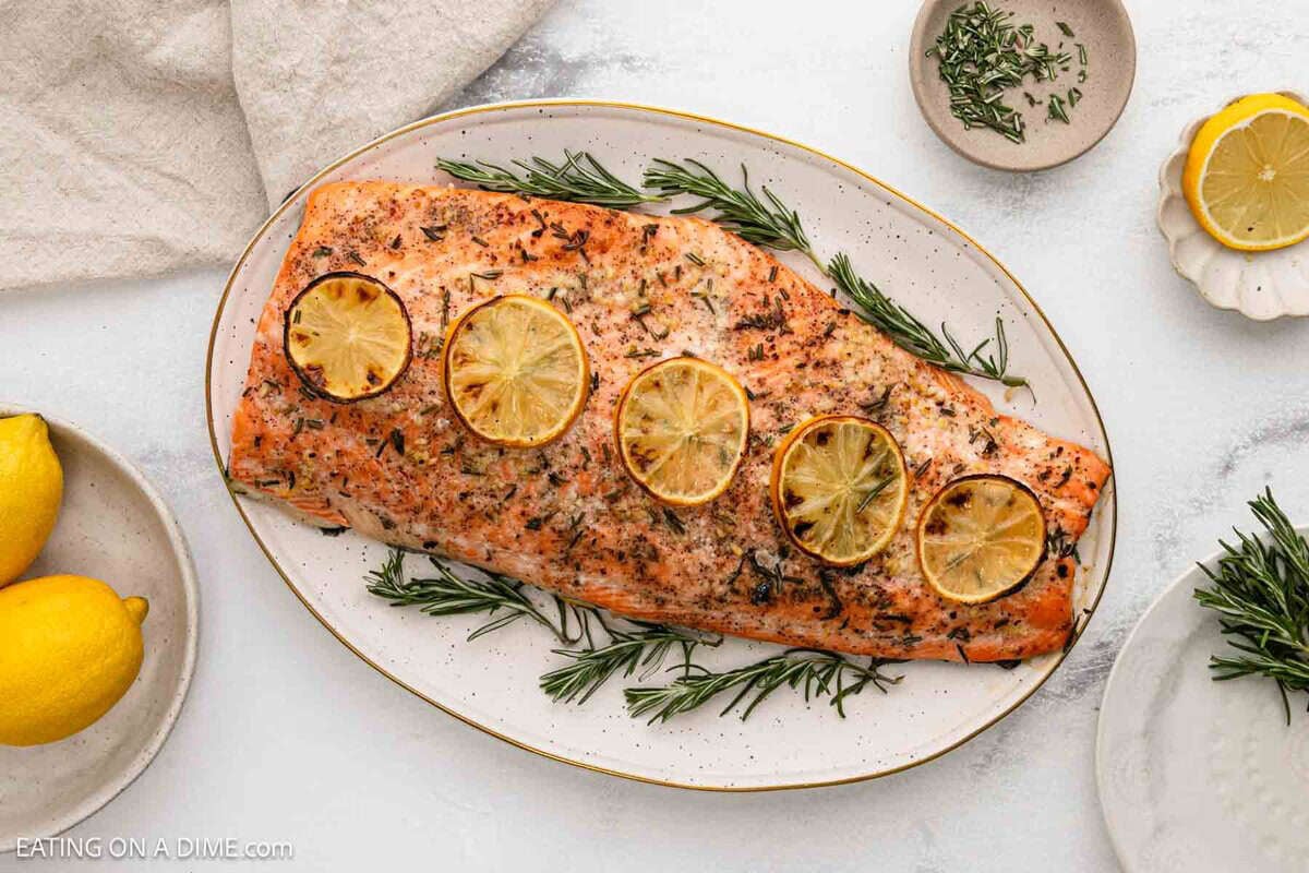 Tender, Flaky Oven Baked Salmon with Crispy Savory-Sweet Crust